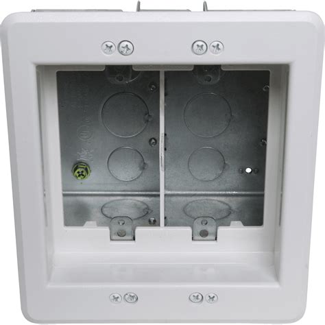 arlington steel tv box|recessed outlet box new construction.